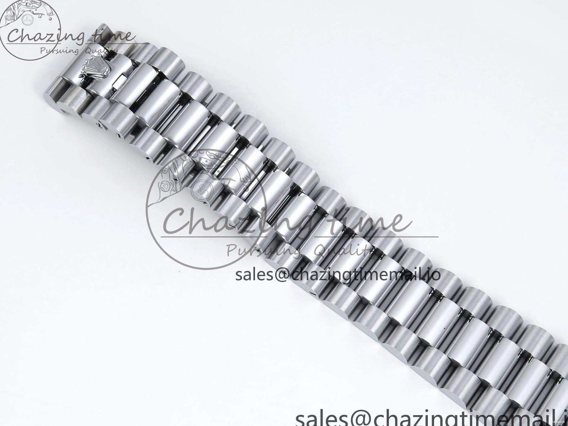 SS DayDate 1:1 Best Bezel QF A2836 40 Diamonds on Weight) Bracelet V5 (Gain Blue President Dial Diamonds Edition 0504